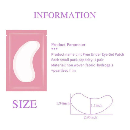 Under Eye Patches for Eyelash Extensions – 100 Pairs