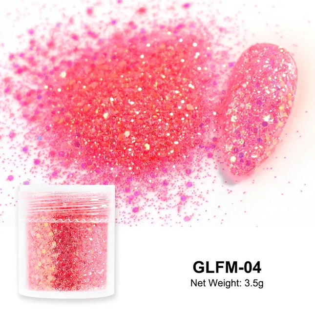 Sugar Nail Art Glitter Powder