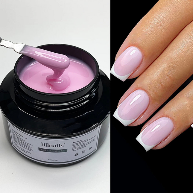 50ml Milky Pink & White Builder Gel for Extensions