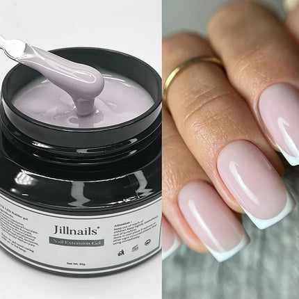 50ml Milky Pink & White Builder Gel for Extensions