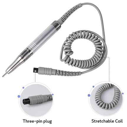 Pink Nail Drill – Rechargeable Brushless Polisher Set