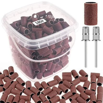 200pcs Nail Sanding Bands Set (80–240 Grit)