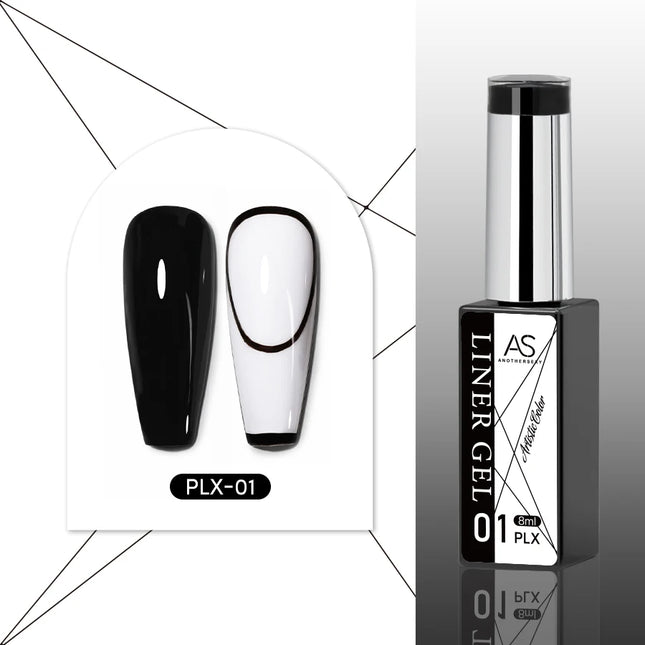 Solid Liner Nail Art Gel – Smooth, High-Pigment Colors