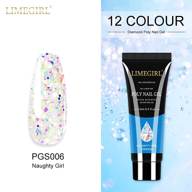 Glitter Poly Nail Extension Gel – 15g