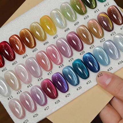 Star River Galaxy Cat-Eye Gel Polish Set – 36 Magnetic Shades