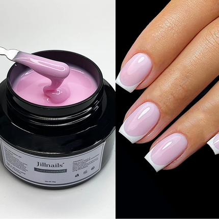 50ml Milky Pink & White Builder Gel for Extensions