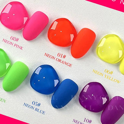 Hot Neon Gel Nail Polish Set – Summer-Ready UV Colors