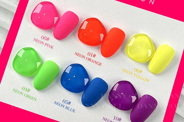 Hot Neon Gel Nail Polish Set – Summer-Ready UV Colors