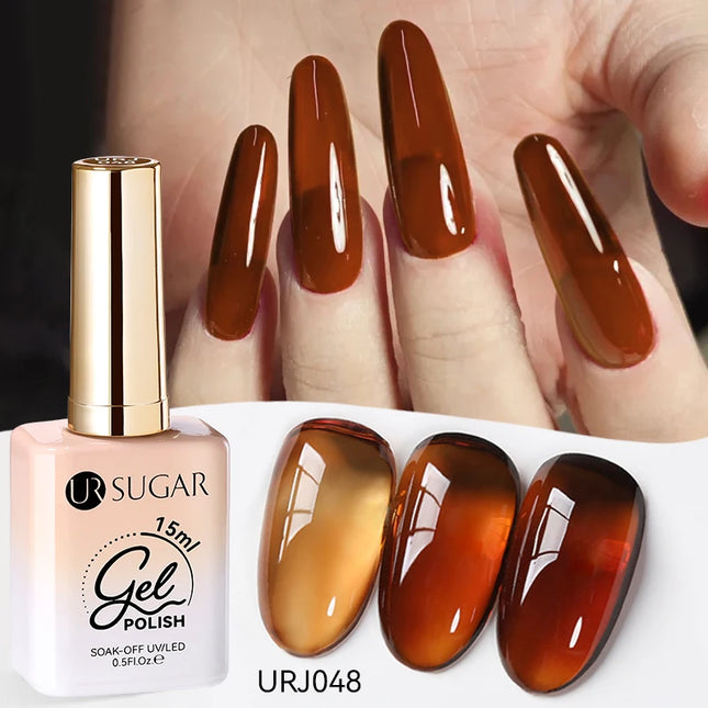 Jelly Gel Polish – Translucent Sheer Nail Gel