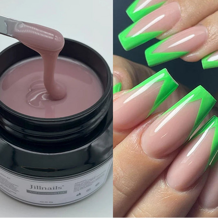 50ml Milky Pink & White Builder Gel for Extensions