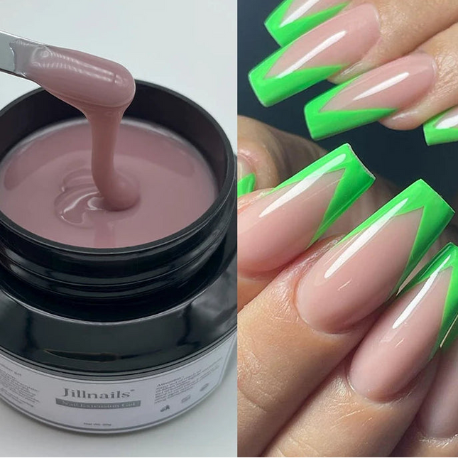 50ml Milky Pink & White Builder Gel for Extensions