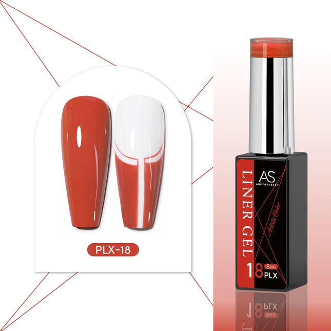 Solid Liner Nail Art Gel – Smooth, High-Pigment Colors