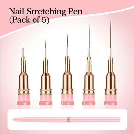 5pcs Nail Art Liner Brush Set