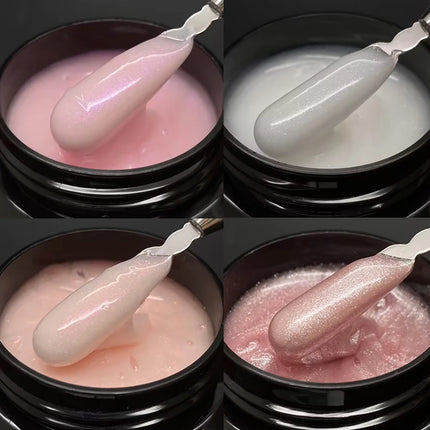 50ml Milky Pink & White Builder Gel for Extensions