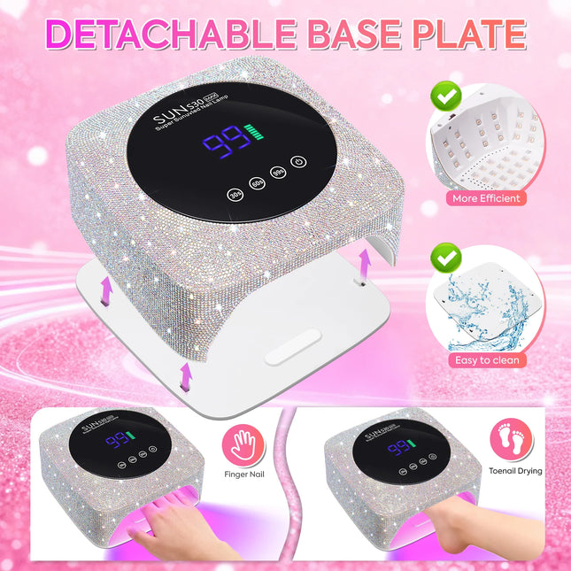 Professional 57-LED UV Nail Lamp – Wireless Gel Polish Dryer