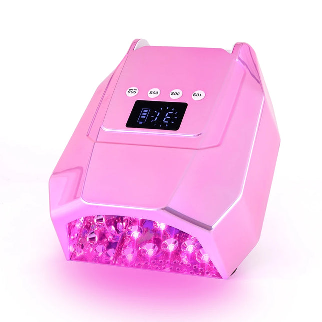 Professional 96W Cordless UV LED Nail Lamp – Rechargeable Gel Cure