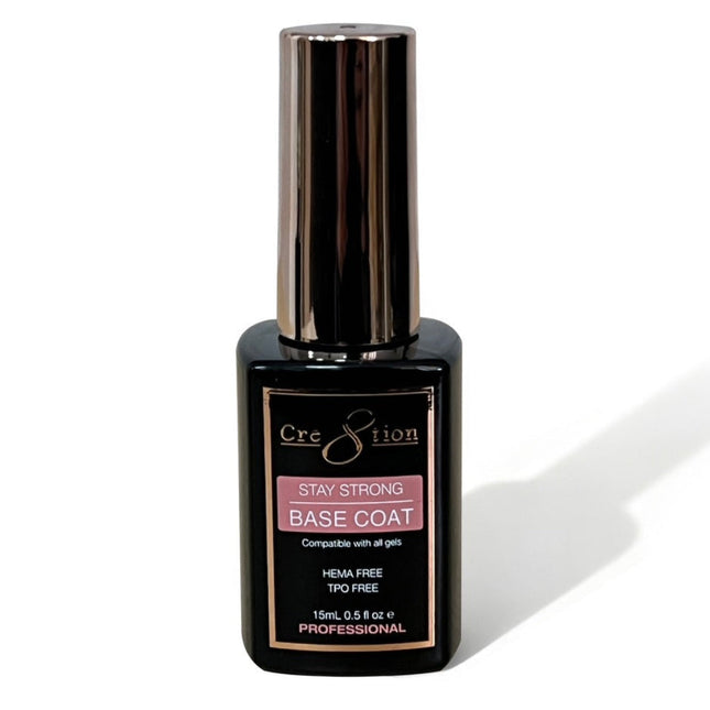 Cre8tion Stay Strong Base Coat HEMA & TPO Free – 0.5oz