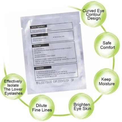 Under Eye Patches for Eyelash Extensions – 100 Pairs