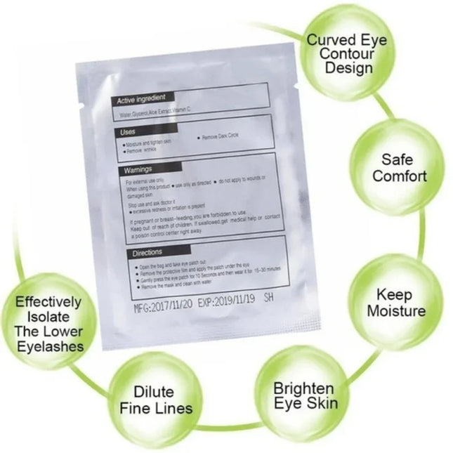 Under Eye Patches for Eyelash Extensions – 100 Pairs