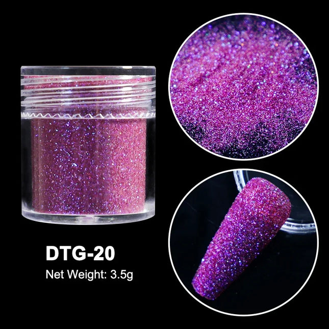 Sugar Nail Art Glitter Powder