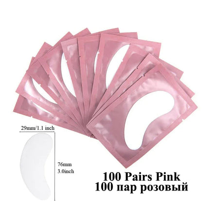 Under Eye Patches for Eyelash Extensions – 100 Pairs