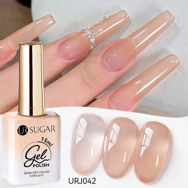 Jelly Gel Polish – Translucent Sheer Nail Gel