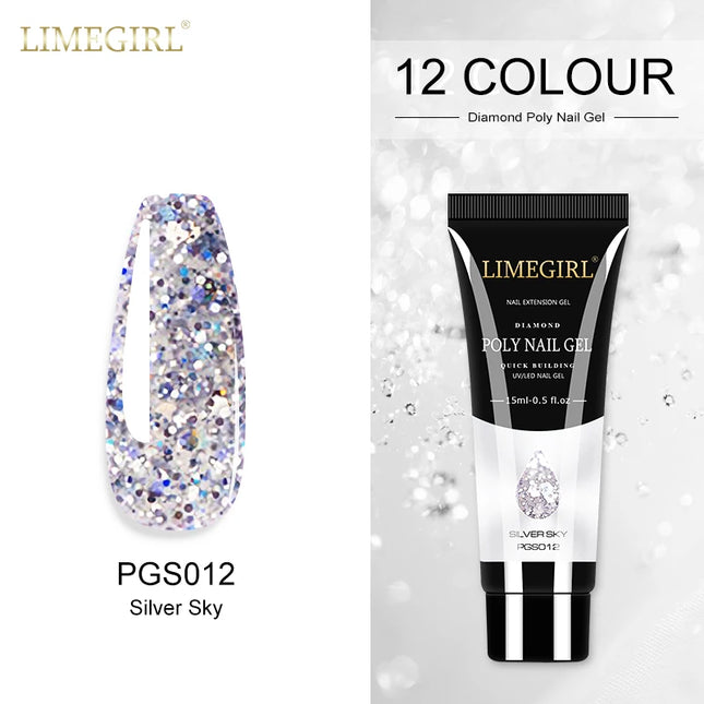 Glitter Poly Nail Extension Gel – 15g