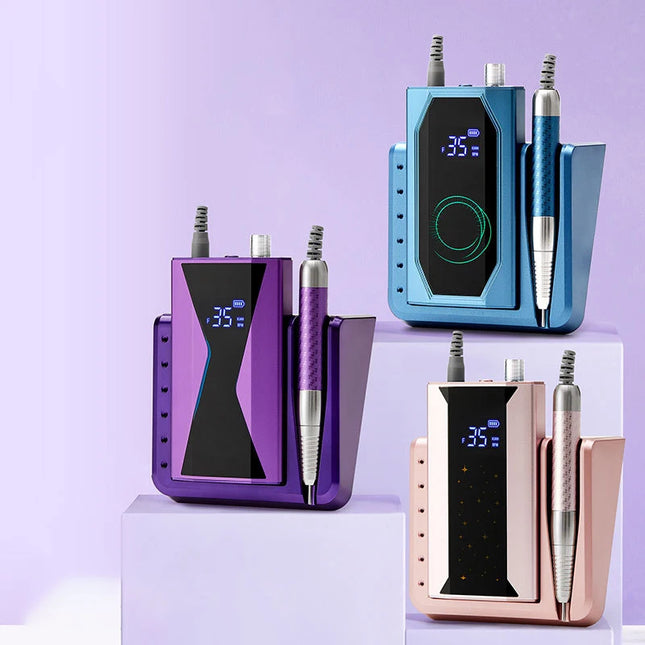 Brushless 40,000RPM Nail Drill – 85W Professional Portable E-File