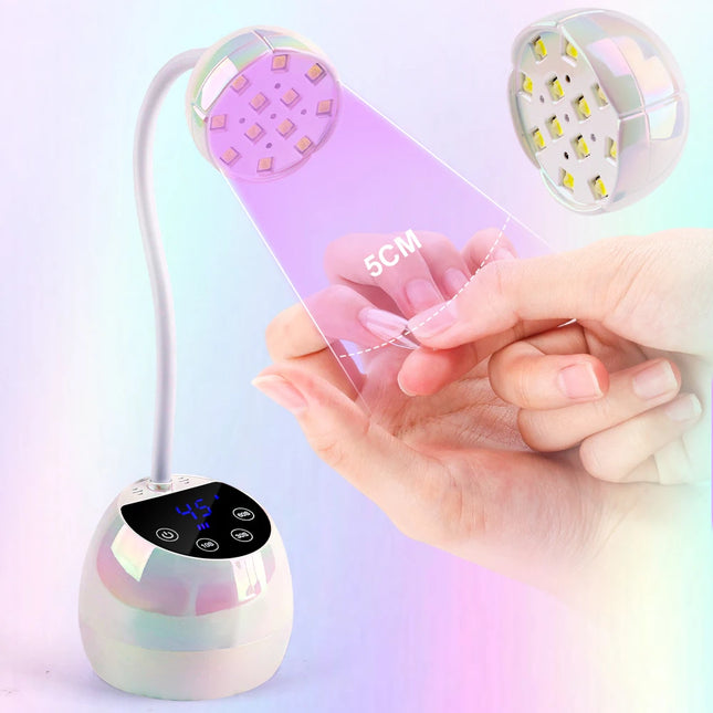 Cordless UV LED Nail Lamp 36W – Flash Cure with Auto Sensor