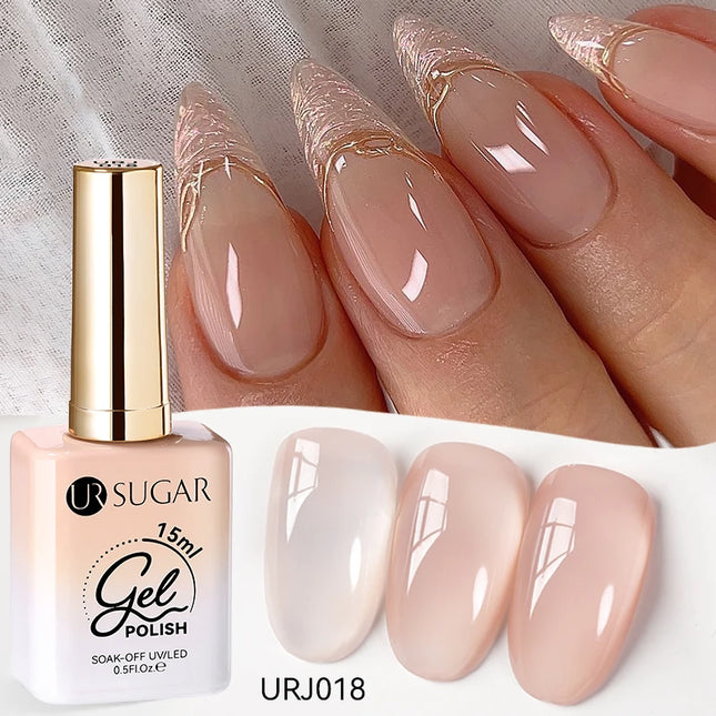 Jelly Gel Polish – Translucent Sheer Nail Gel