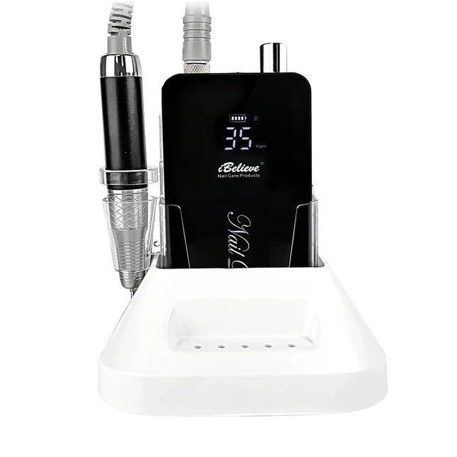 Pink Nail Drill – Rechargeable Brushless Polisher Set