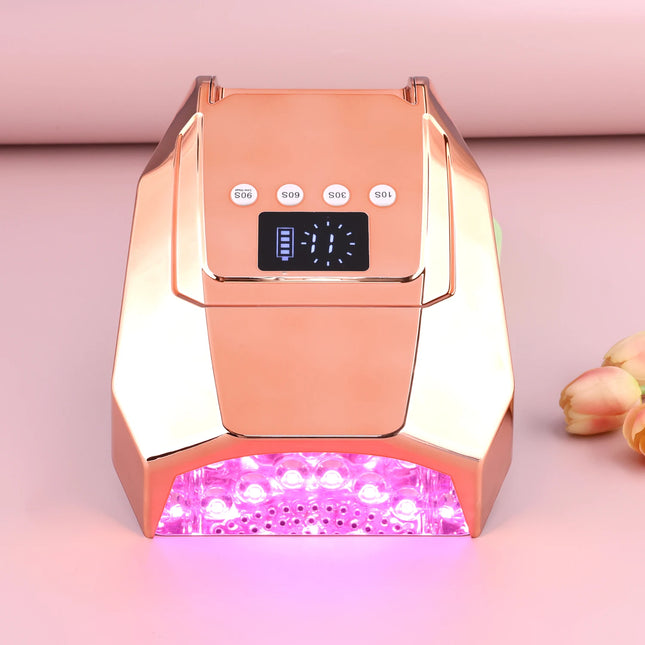 Professional 96W Cordless UV LED Nail Lamp – Rechargeable Gel Cure