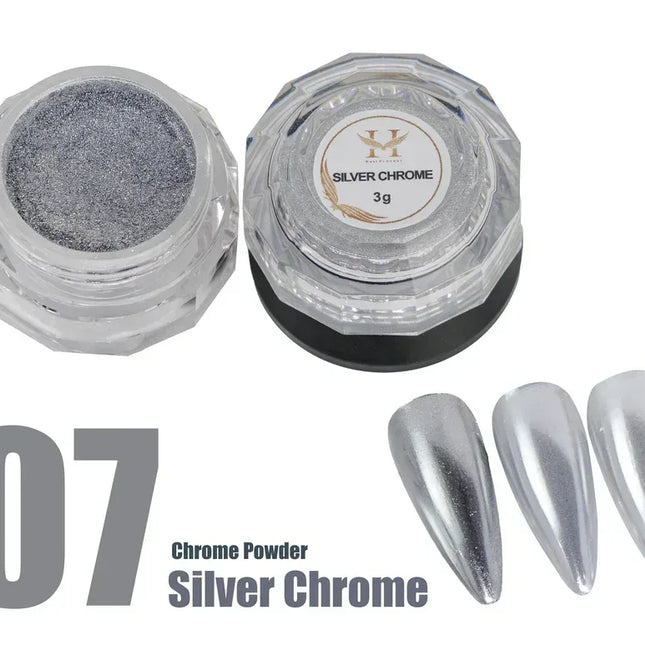 HANG Chrome Powder - #07 Silver Chrome 3g - TTT Nails Supply