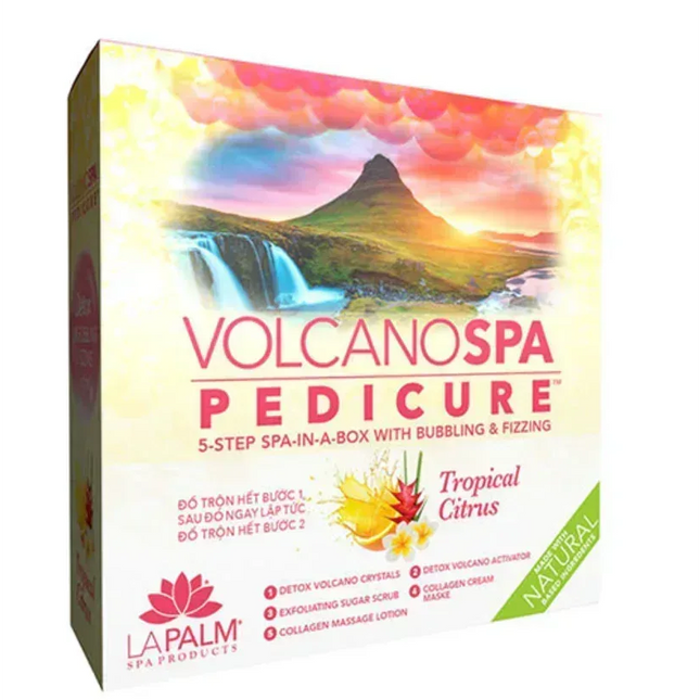 La Palm Volcano Spa Pedicure 6-Step - Tropical Citrus (Case 36pcs) - TTT Nails Supply