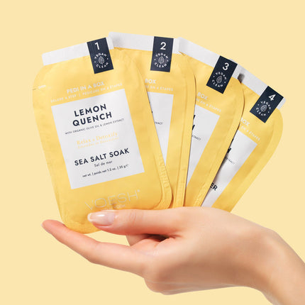 VOESH - Deluxe Pedicure 4in1 Case 50pcs - Lemon Quench