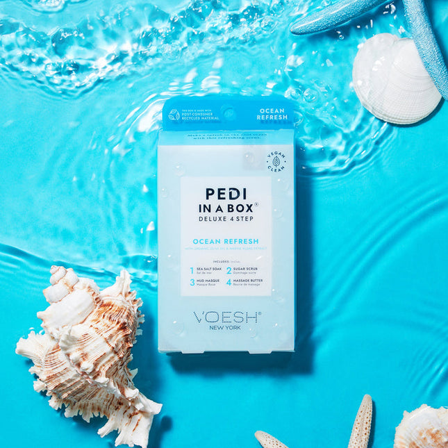 VOESH - Deluxe Pedicure 4in1 Case 50pcs- Ocean Refresh