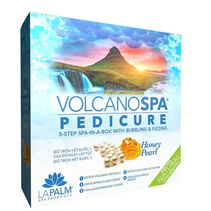 La Palm Volcano Spa Pedicure 6-Step - Honey Pearl (Case 36pcs) - TTT Nails Supply