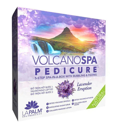 La Palm Volcano Spa Pedicure 6-Step - Lavender Eruption (Case 36pcs) - TTT Nails Supply