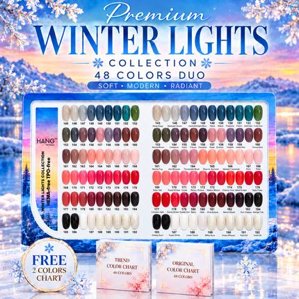 HANG - Premium Winter Lights Collection - 48 Duo Matching Set (#145 - #192) + FREE 2 Color Charts