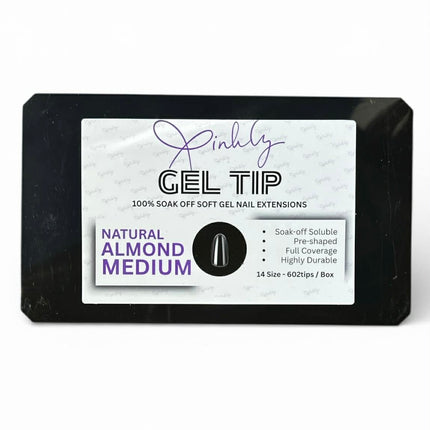 Xinhly Natural Almond Soft Gel Tips - M
