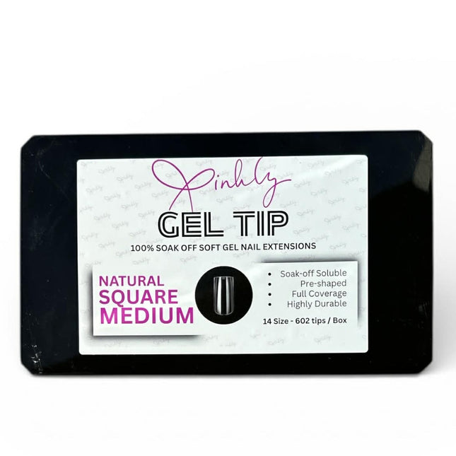 Xinhly Natural Square Soft Gel Tips - M