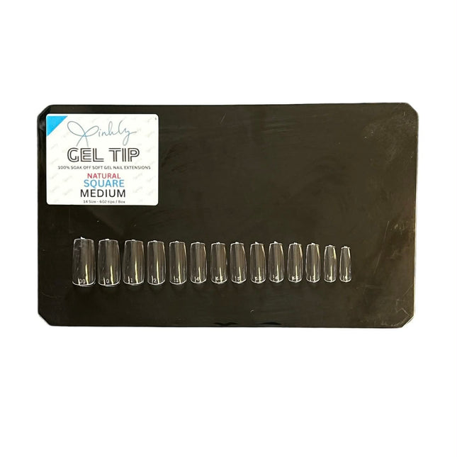Xinhly Natural Square Soft Gel Tips - M 2