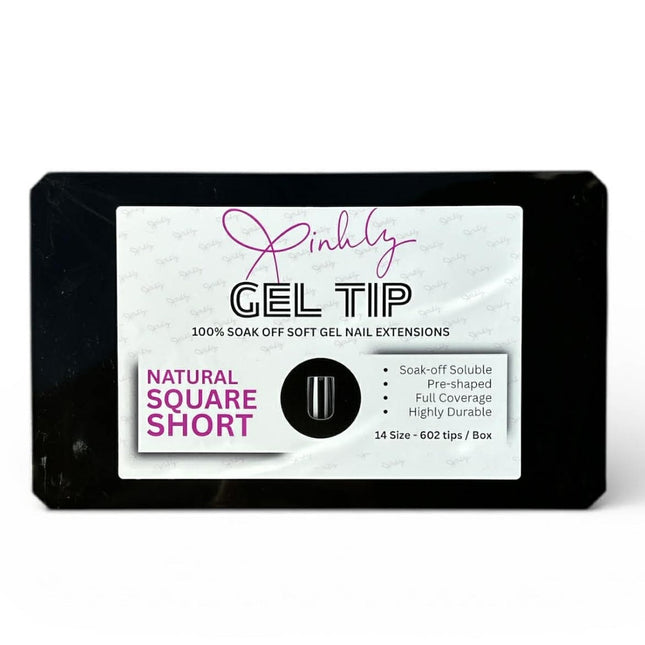 Xinhly Natural Square Soft Gel Tips - S