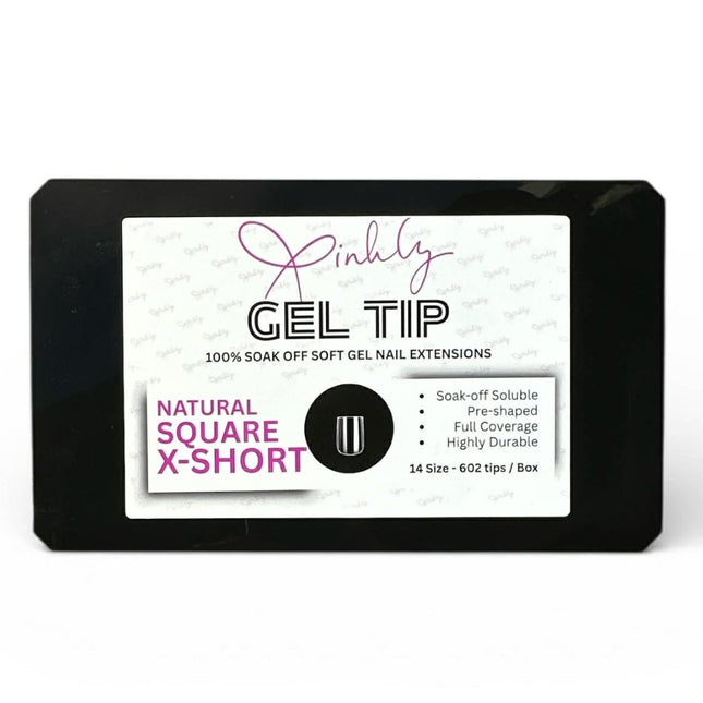 Xinhly Natural Square Soft Gel Tips - XS