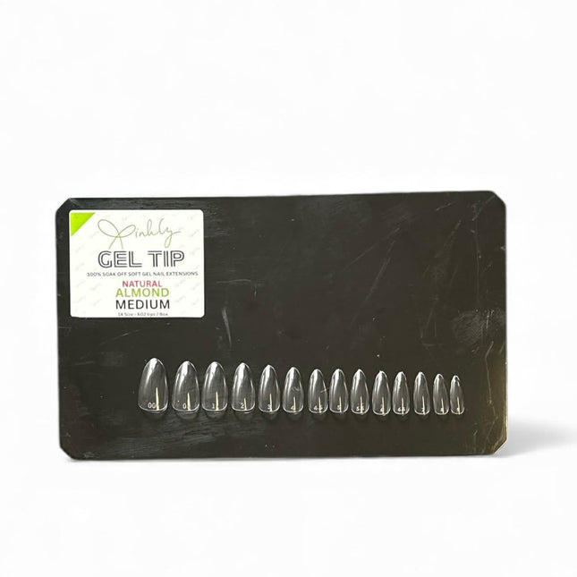 Xinhly Natural Almond Soft Gel Tips - M 2