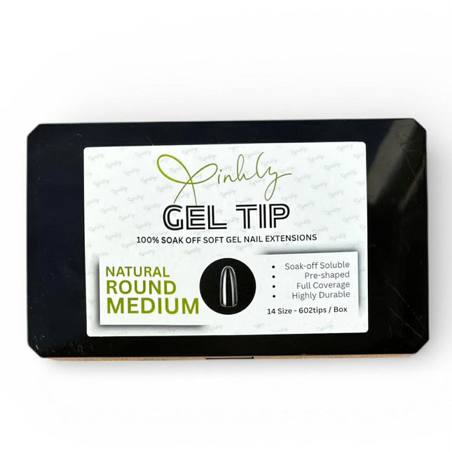 Xinhly Natural Round Soft Gel Tips - M