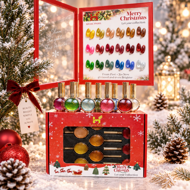 HANG - Merry Christmas Cat Eye Gel Polish - 18 Colors Set + FREE Display Box