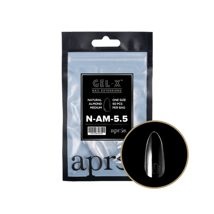 Apres Gel-X Tips 2.0 - NATURAL Almond Refill Bag