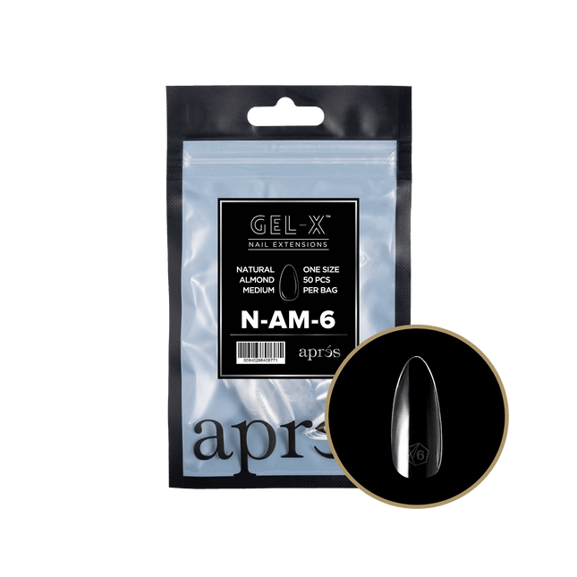 Apres Gel-X Tips 2.0 - NATURAL Almond Refill Bag