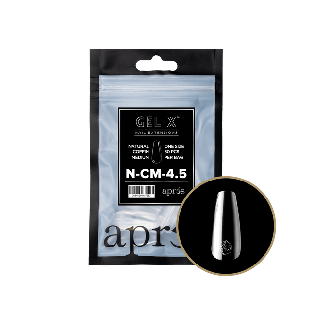 Apres Gel-X Tips 2.0 - NATURAL Coffin Refill Bag